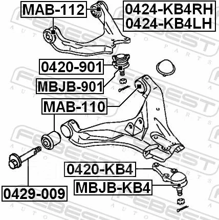 ���� � ������������ Febest 0429-009 0429009 ����