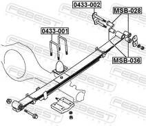 ����������� ����� ������ �������, ������, ������ ����� ��� Mitsubishi L200 Mitsubishi, Mitsubishi L 200, SAAB 99 [USA] Febest 0433-001 0433001 ����