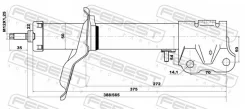 ����������� Mitsubishi Outlander CW0# 2005.12-2013.04 �����. ����. Febest 04660919FR ����