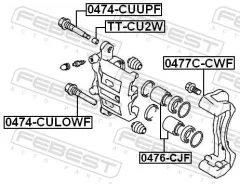 ������ ������������ ���������� �������� �������� ������ ����� ��� Mitsubishi Galant, Mitsubishi Lancer, Mitsubishi Pajero febest 0474-culowf 0474CULOW...