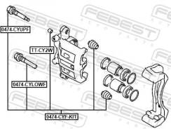 ������ ������������ ��������� ���������� �������� ��� Mitsubishi Lancer, Mazda 6, Mitsubishi Galant febest 0474-cyf-kit 0474CYFKIT ����