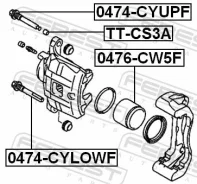 ������ ������������ ���������� �������� �������� ������ ����� ��� Mitsubishi Pajero, Mitsubishi Lancer, Mitsubishi Outlander febest 0474-cyupf 0474CYU...