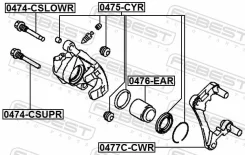 ����������� �������� ���������� ������� (�� ���� �������) Febest 0475CYR 0475CYR ����