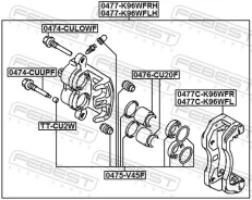����������� ���������� �������� ��������� ������� ������ ��� Mitsubishi Pajero, Mitsubishi Outlander, Mitsubishi Lancer febest 0475-v45f 0475V45F ����