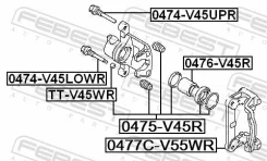 ����������� �������� ���������� ������� Febest 0475-V45R 0475V45R ����