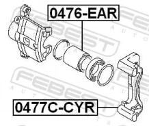����� ���� �������� Mitsubishi Lancer CS 2000-2009 0477C-CYR 0477CCYR ����