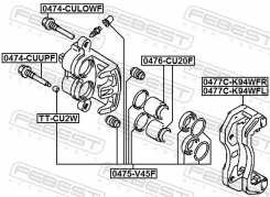 ����� �������� ��������� ������! Mitsubishi Pajero II 91-04 Febest 0477CK94WFL 0477CK94WFL ����