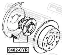 ������� � ����� � ����������� ������ Febest 0482-CYR 0482CYR ����