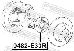 ������� Mitsubishi Carisma DA 95-03 ������ Febest 0482-E33R 0482E33R ����