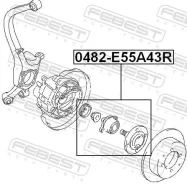 ������� Mitsubishi Galant E55A/E75A 92-96 ������ Febest 0482-E55A43R 0482E55A43R ����