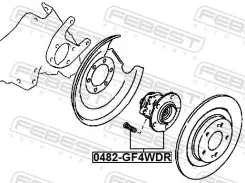 ������� ������ ������ ������ ����� ��� Mitsubishi Outlander III, Peugeot 4008, Citroen C4 Aircross febest 0482-gf4wdr 0482GF4WDR ����