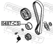 ����� ����� ��� Mitsubishi Lancer CS/CT# 2000.09-2013.08 ���������� Febest 0487CS ����