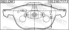 ������� ��������� �������� (� ��������������� ���������) Febest 0501CRF 0501CRF ����