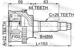 ������� �����. KIA Shuma Febest 0510-009A44 0510009A44 ����
