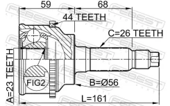 ���� �������� 23x56x26 | ����� ����/��� | Febest ������� 0510FRA44 | �������� �� ��, ������, 5 ����� | �������� �� 12 ��� | ������ � ������� | �������...