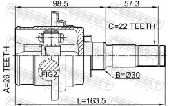 ���� ���������� 26x30x22 | ��� ����/��� | Febest 0511-CX5R 0511CX5R ����