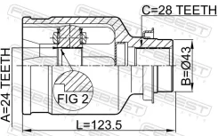 ���� ���������� 24x43x28 | ����� ���� | Febest 0511-M320MTRH 0511M320MTRH ����