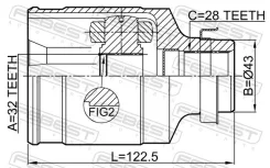���� ���������� ������ 32x43x28 Febest 0511-MZ5RH 0511MZ5RH ����