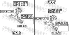������� ����� Mazda CX-7 ER# CX-9 TB# 0520CX ����