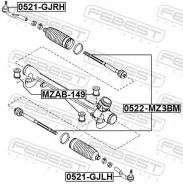 ���������� ������� ����� Febest 0521GJLH 0521GJLH ����