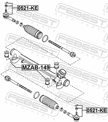 ���������� ������� Febest 0521KE 0521KE ����