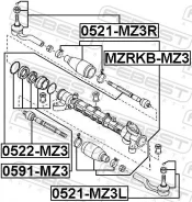 ���� ������� Febest 0522MZ3 0522MZ3 ����