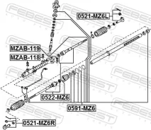 ���� ������� Febest 0522MZ6 0522MZ6 ����