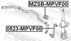 ������ ������������� �������� Mazda LW# Febest 0523-MPVF00 (LC70-34-170, SL-1830) 0523MPVF00 ����