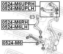 ����� �����. �������� L/R (�����) Febest 0524-M6 0524M6 ����