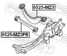 ���� �������� ���������� ������� ������ ������ ����� ��� FORD Focus, FORD C-MAX/Grand C-MAX, Mazda 3 febest 0525-mz3fr 0525MZ3FR ����