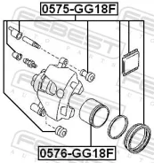 ����������� �������� ���������� ��������� (�� ��� �������) Febest 0575GG18F 0575GG18F ����