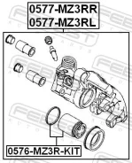 ������� ���������, ������ ����� ��� FORD Focus, FORD C-MAX/Grand C-MAX, Mazda 3 Febest 0577-MZ3RL 0577MZ3RL ����