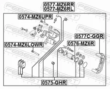 ������� ��������� ������ ������ ��� Mazda 6 febest 0577-mz6rr 0577MZ6RR ����