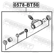 ������� ���������, ������ ������ ����� ��� FORD Ranger, Mazda B-Serie, Mazda BT-50 Febest 0578-BT50 0578BT50 ����