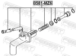 ������� ������� ��������� ��� Mazda 323, Mazda 6, FORD USA Escort febest 0581-mz6 0581MZ6 ����