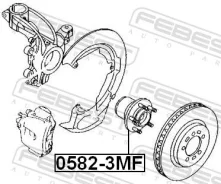 ������� ������ Mazda 3 BK 2003-2011 �����. Febest 05823MF ����