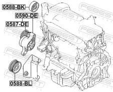 ����� �������� �������� Febest 0587DE 0587DE ����