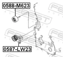 ���������� ����� ������ � ����� ��� Mazda 6, FORD Mondeo, Mazda CX-7 Febest 0587-LW23 0587LW23 ����