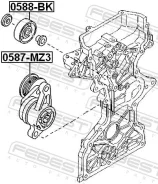 �������� ����� ���������� ����� ��� Mazda 3 febest 0587-mz3 0587MZ3 ����