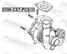 ������� ���������� ���������� Mazda 3 (BK/BL) (�����-10��) 0598-CX7-PCS10 ����� ����� 0598CX7PCS10 ����
