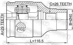 ���� Suzuki Swift RS415 �����. ����. Febest 0711SX4FRH ����