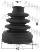 ������� ���� ���������� �������� 69x89x20.2 | ����/��� | Febest 0715RS413 0715RS413 ����