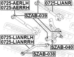 ���� Suzuki Liana RH416-4 ����. ��������. ����. Febest 0725LIANRRH ����