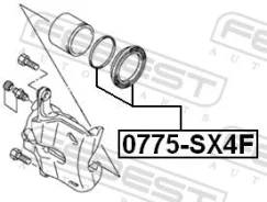 ����������� �������� ���������� ��������� (�� ���� �������) Febest 0775SX4F 0775SX4F ����