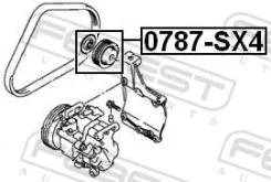����� �������� ���������� ����� Suzuki M13/15/16A RM413/415 RG413/415 SN413 RW415/416 RS413/415/416 AKK416 0787SX4 ����