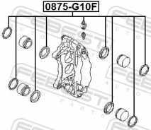 ����������� ���������� �������� �������� �� ��� �������, ������ ����� ��� Subaru Impreza, Subaru Legacy, Subaru Forester Febest 0875-G10F 0875G10F ���...