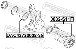 ������� ������ �������� ������ ����� ��� Subaru Impreza, Subaru Legacy, Subaru Forester febest 0882-s11f 0882S11F ����