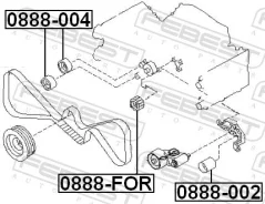 ����� �������� (subaru impreza g11 2000-2007) Febest 0888-FOR 0888FOR ����