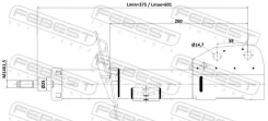 ����������� �������� ����� gas.twin tube Febest 10110002FL 10110002FL ����