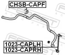 ���� ������������� �������� ������, ����� ��� Chevrolet Captiva, OPEL Antara, KIA Carens Febest 1023-Caplh 1023CAPLH ����